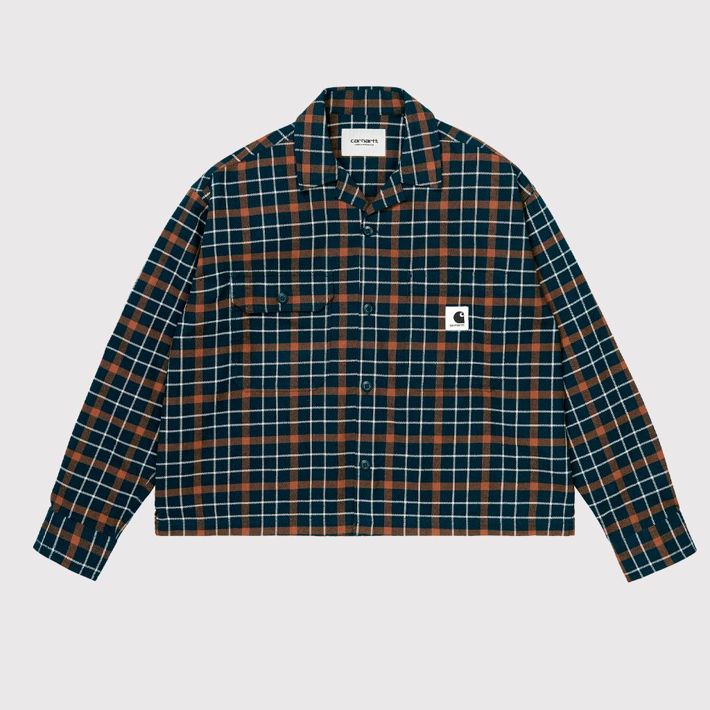 W' L/S Baxter Shirt Baxter Check, Astro / Tawny