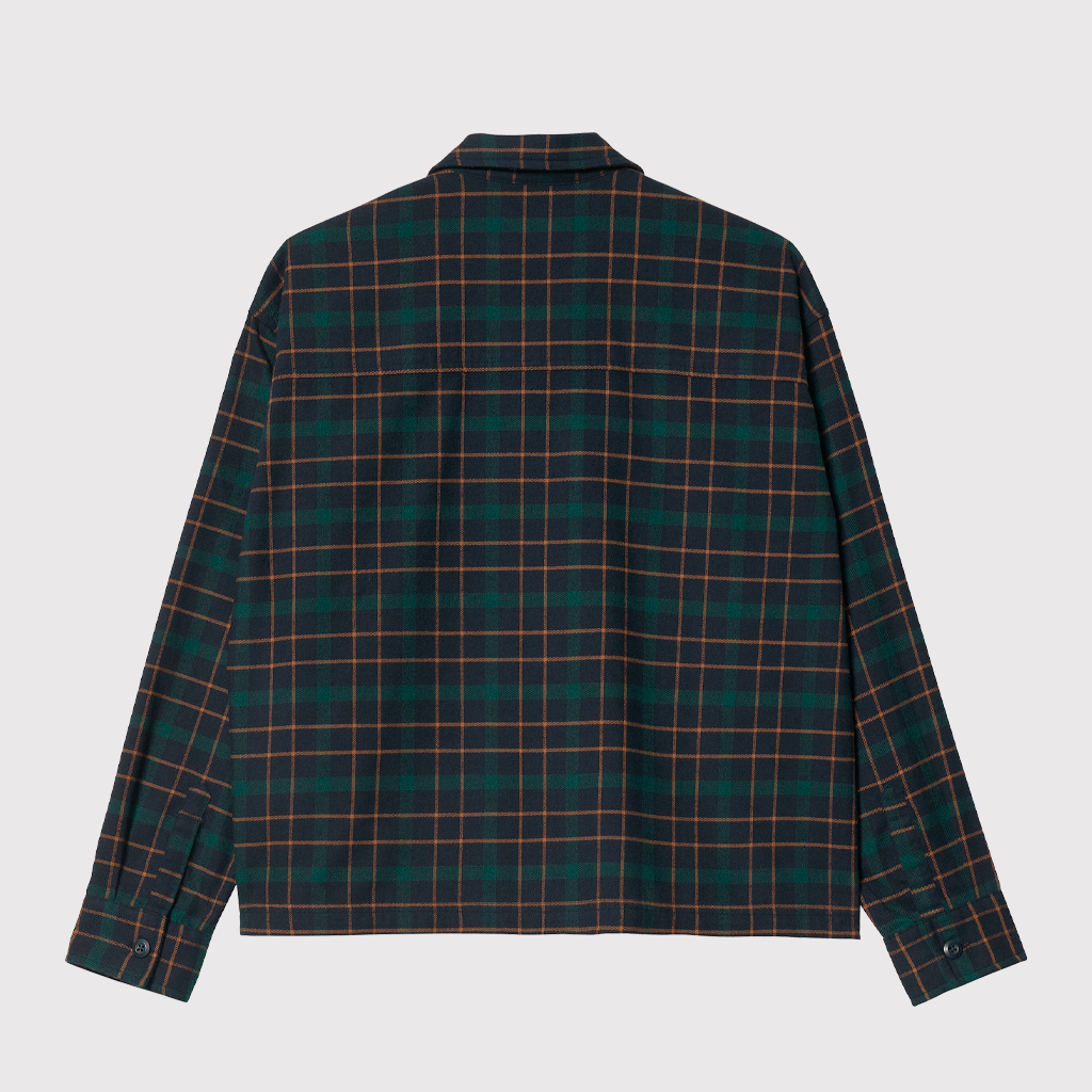 W' L/S Baxter Shirt Baxter Check, Dark Navy / Grove