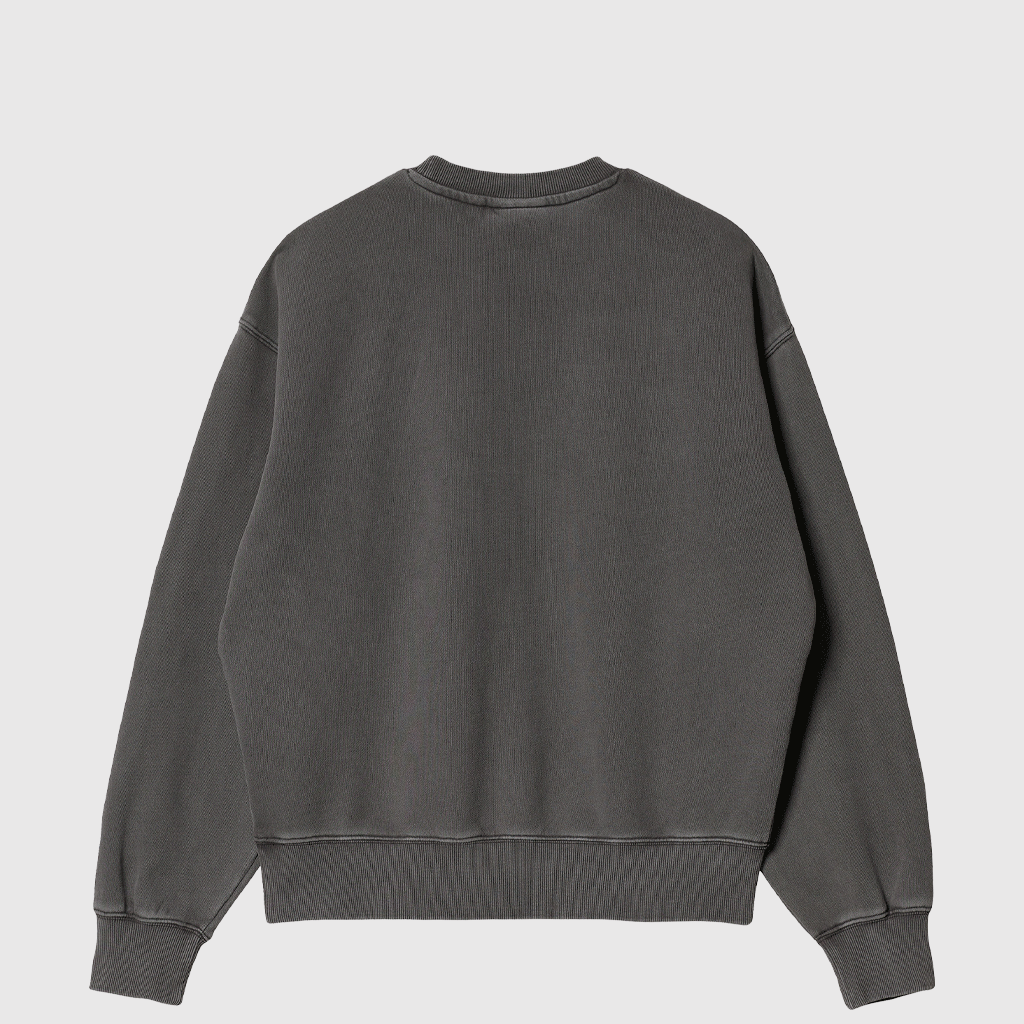 W' Nelson Sweat Black Garment Dyed