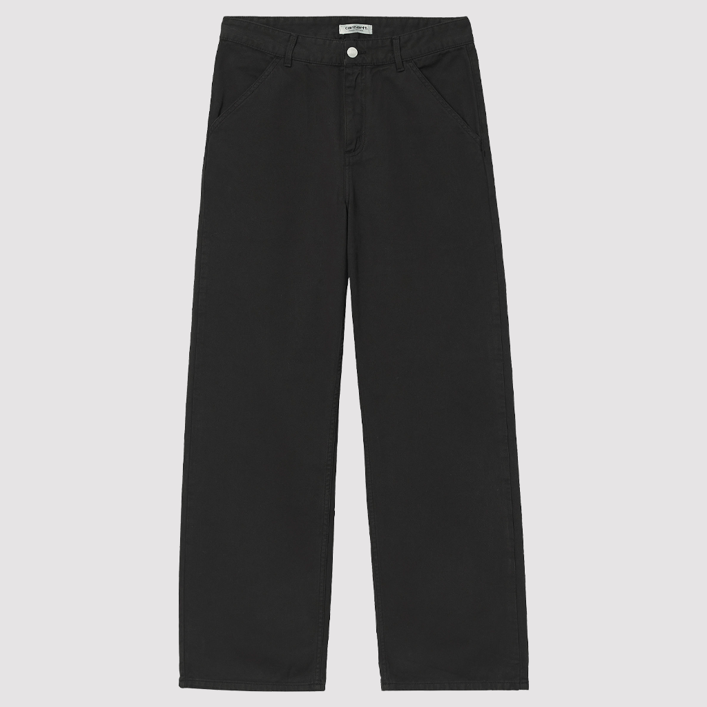 W' Simple Pant Black Stone Washed