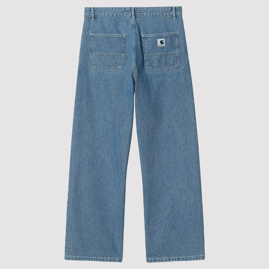 W' Simple Pant Blue Heavy Stone Washed