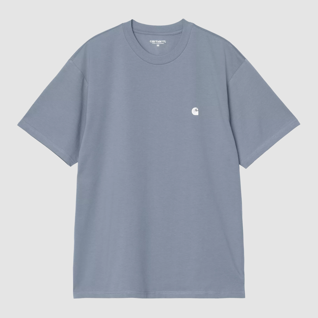 S/S Madison T-Shirt Velvet Blue / White