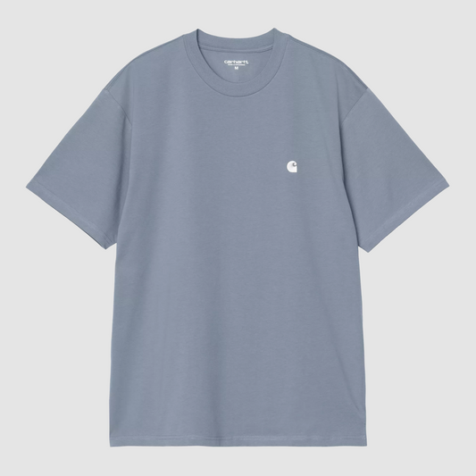 S/S Madison T-Shirt Velvet Blue / White