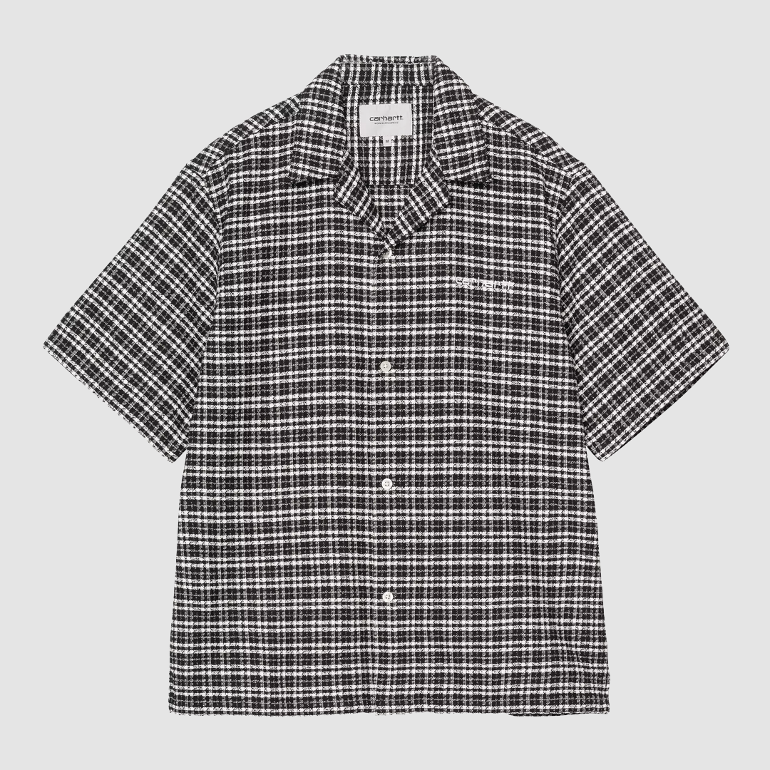 S/S Kander Shirt Check Black