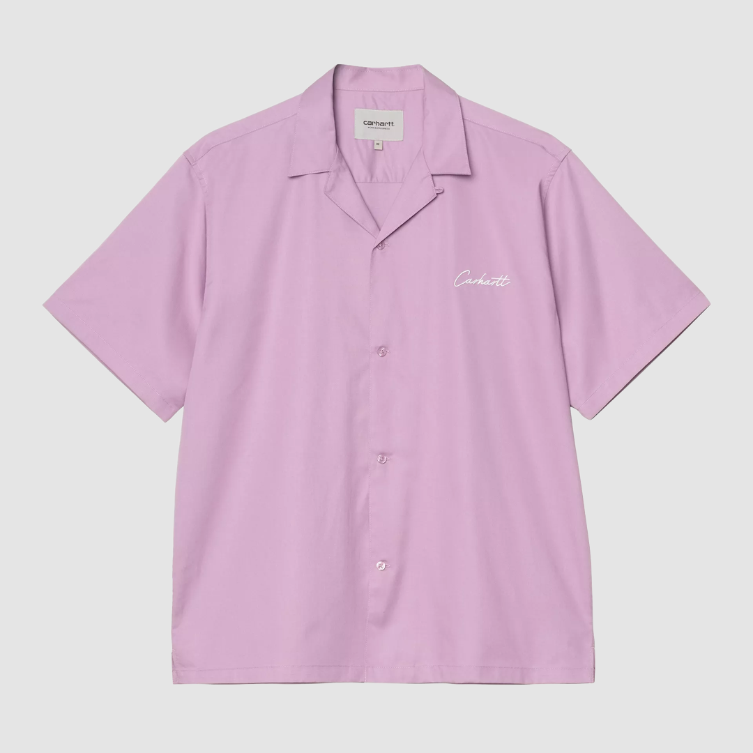 S/S Delray Shirt Gentle Purple / White