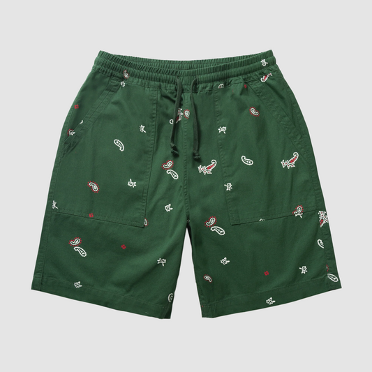 Paisley Chef Shorts Forest