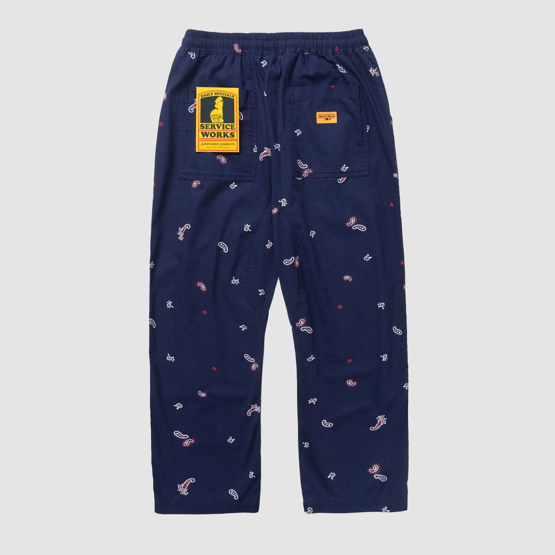Paisley Chef Pants Royal