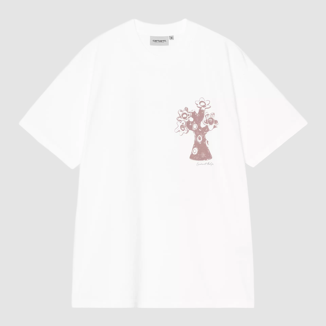 S/S Forma T-Shirt White Heavy Stone Wash