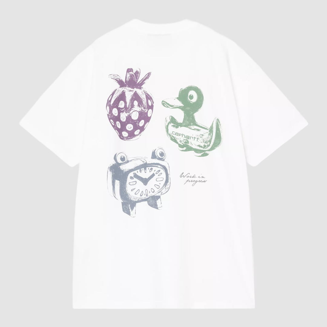 S/S Forma T-Shirt White Heavy Stone Wash