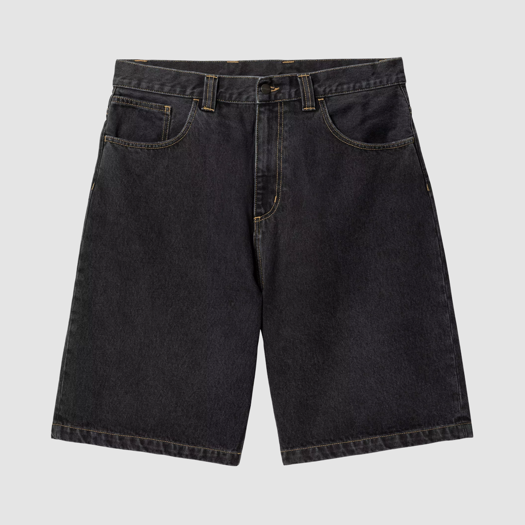 Brandon Short Black Stone Washed