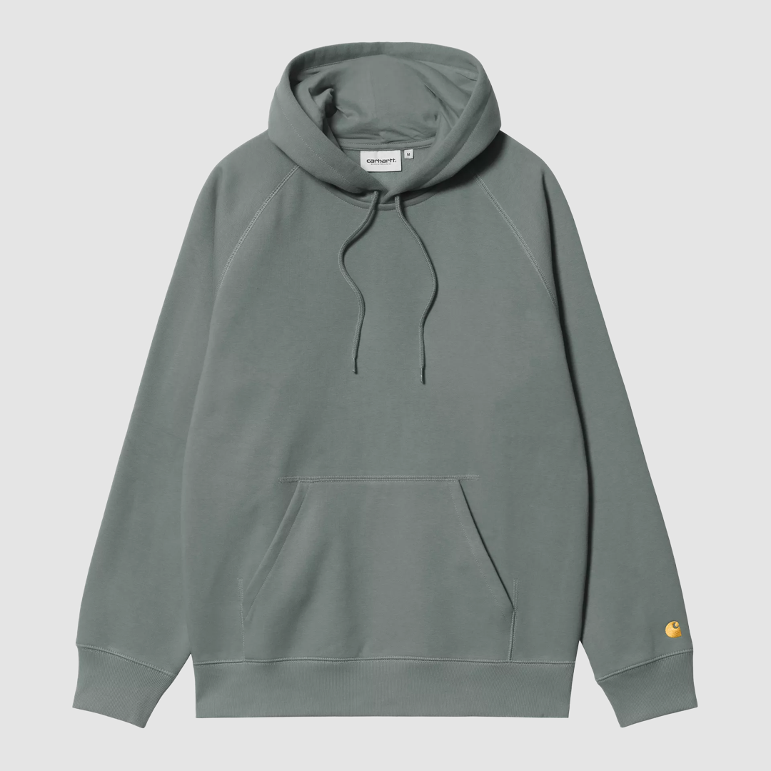 Hooded Chase Sweat Velvet Green / Gold