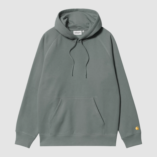 Hooded Chase Sweat Velvet Green / Gold