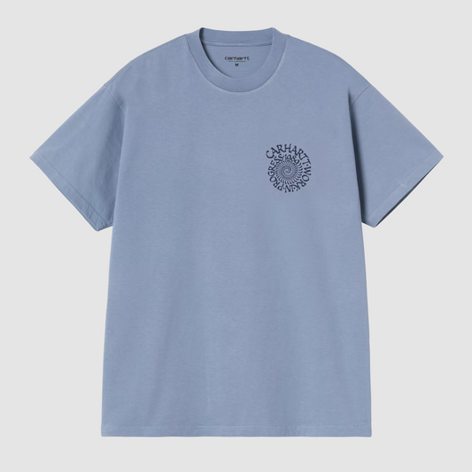 S/S Spirals T-Shirt Gentle Blue