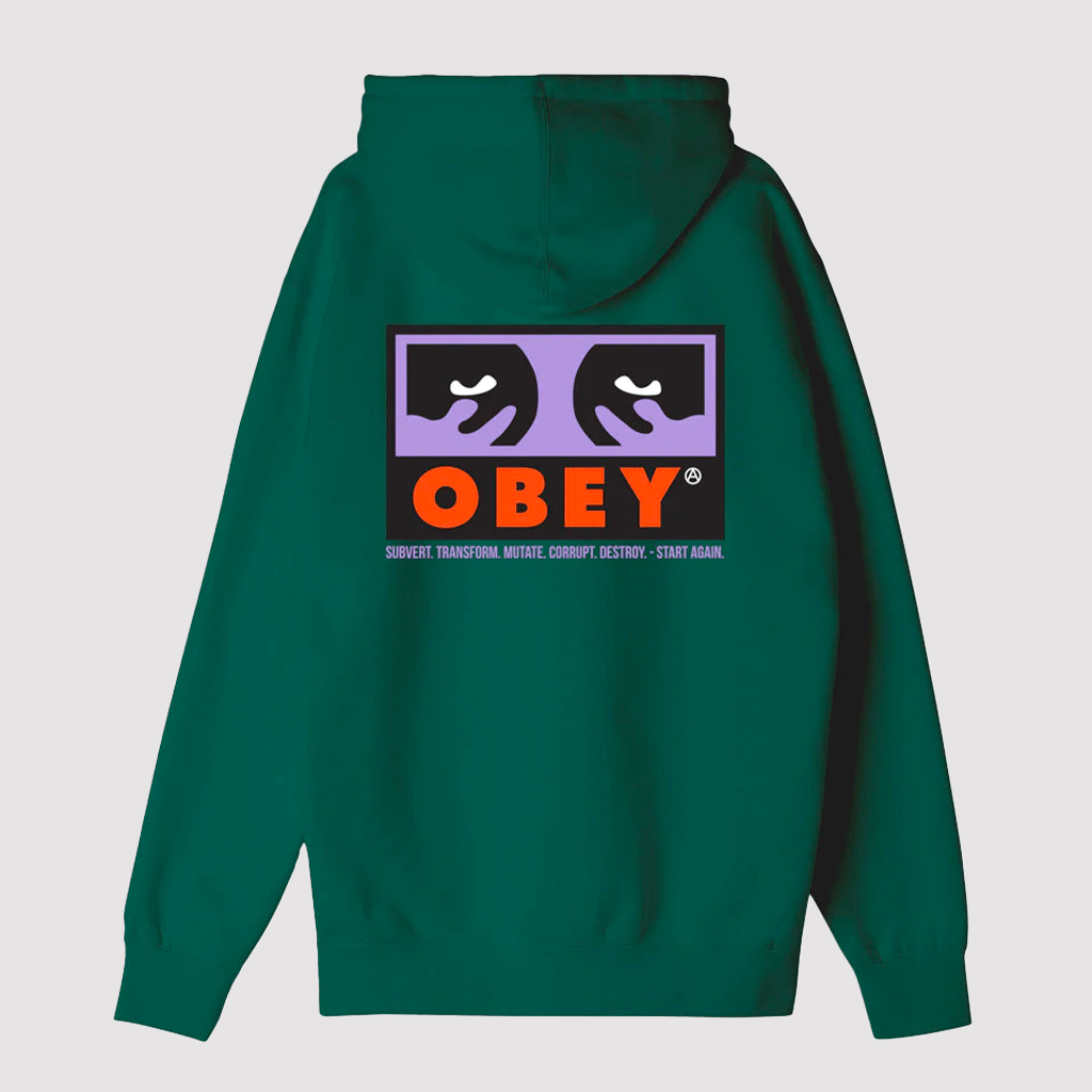 Obey Subvert Hoodie Adventure Green
