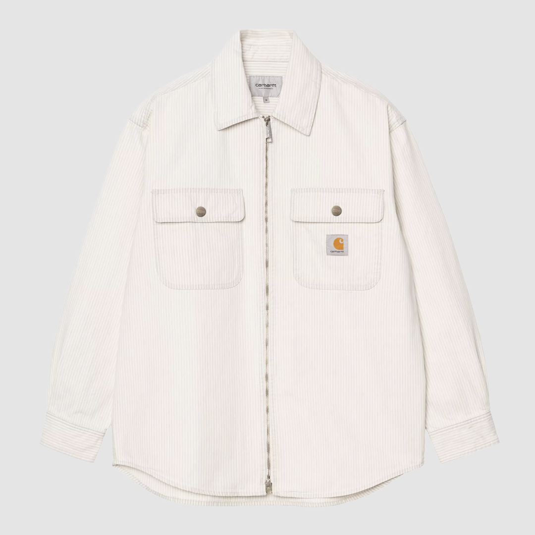 Mercer Shirt Jacket Stripe Graphite / Bleached