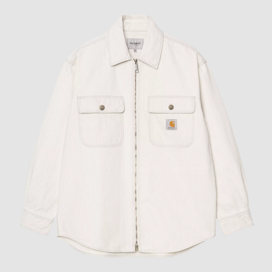 Mercer Shirt Jacket Stripe Graphite / Bleached