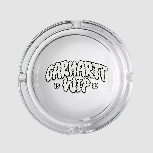 Cloud Script Ashtray Glass Clear