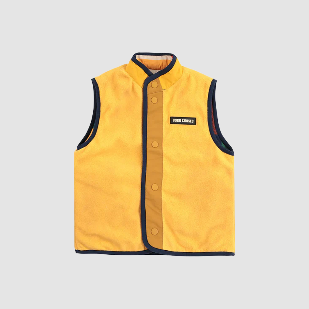 Multicolor Tiles Reversible Vest