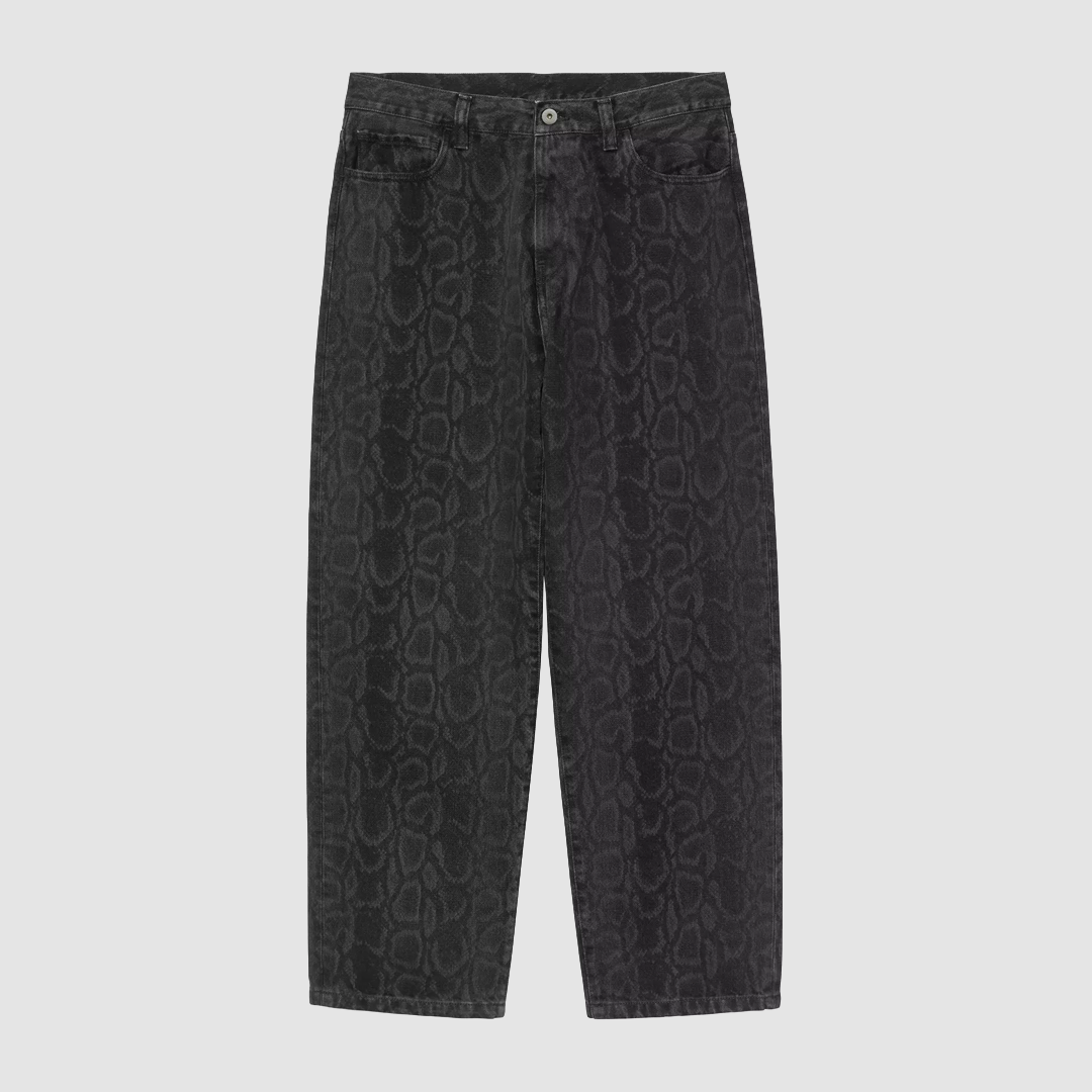 Snake Landon Pant Camo Black Heavy Stone Washed