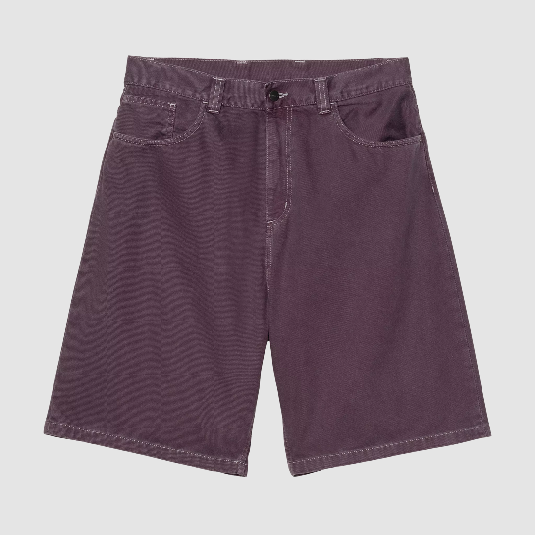 Brandon Short Cozy Purple Stone Dyed