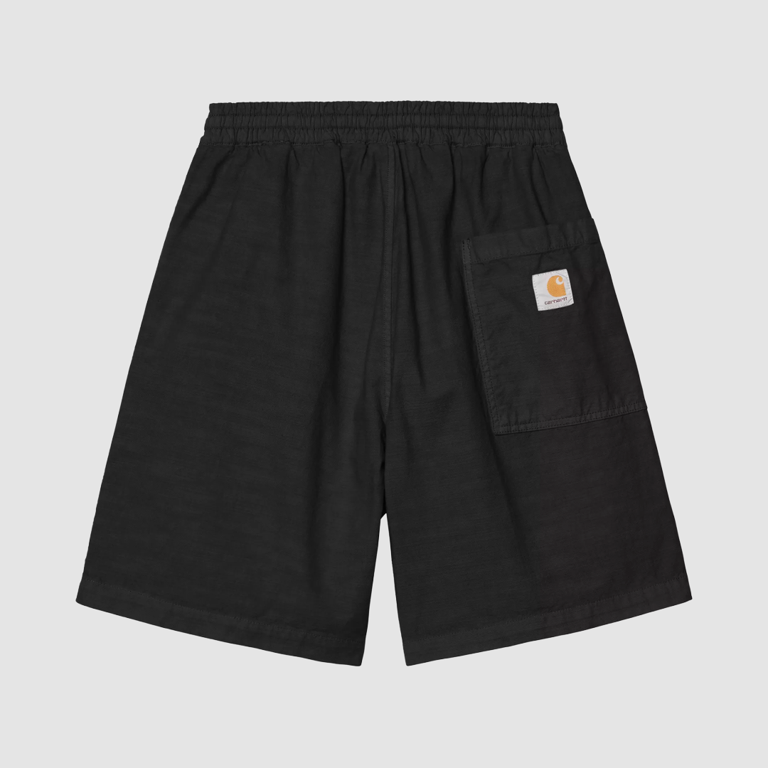 Rainer Short Black Garment Dyed