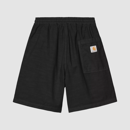 Rainer Short Black Garment Dyed