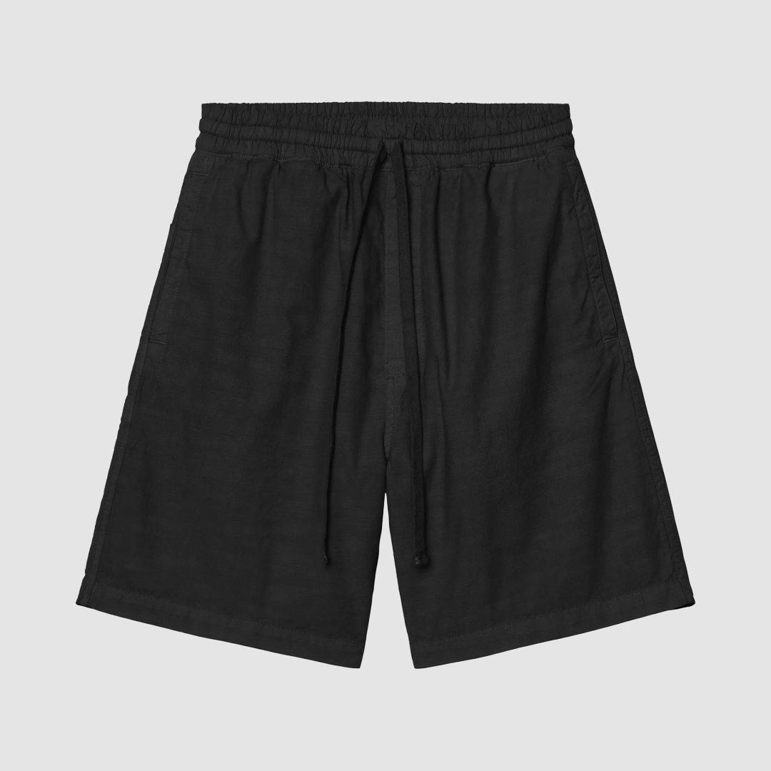 Rainer Short Black Garment Dyed