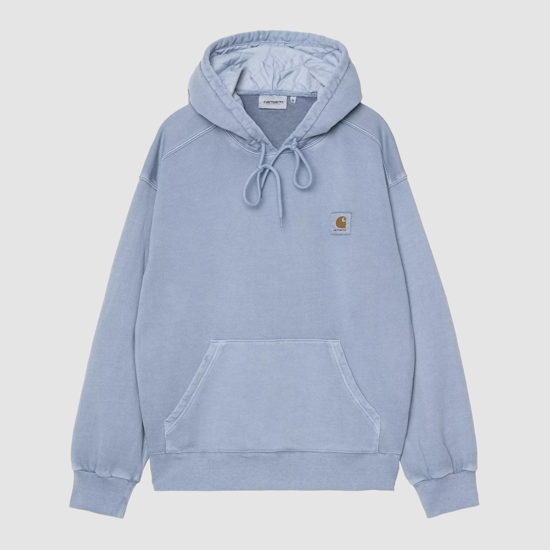 Hooded Nelson Sweat Gentle Blue Garment Dyed