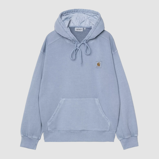 Hooded Nelson Sweat Gentle Blue Garment Dyed