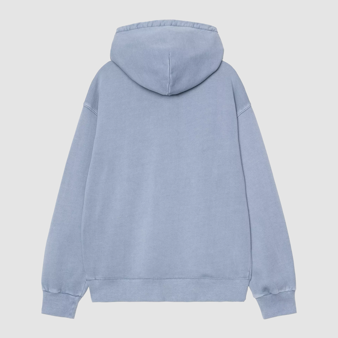 Hooded Nelson Sweat Gentle Blue Garment Dyed