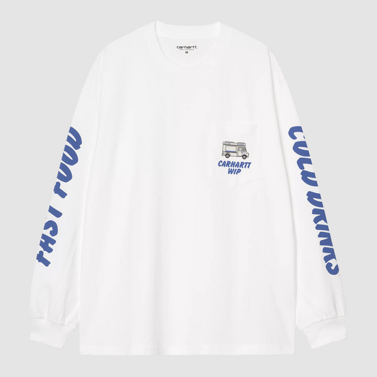 L/S Cold Drinks T-Shirt White