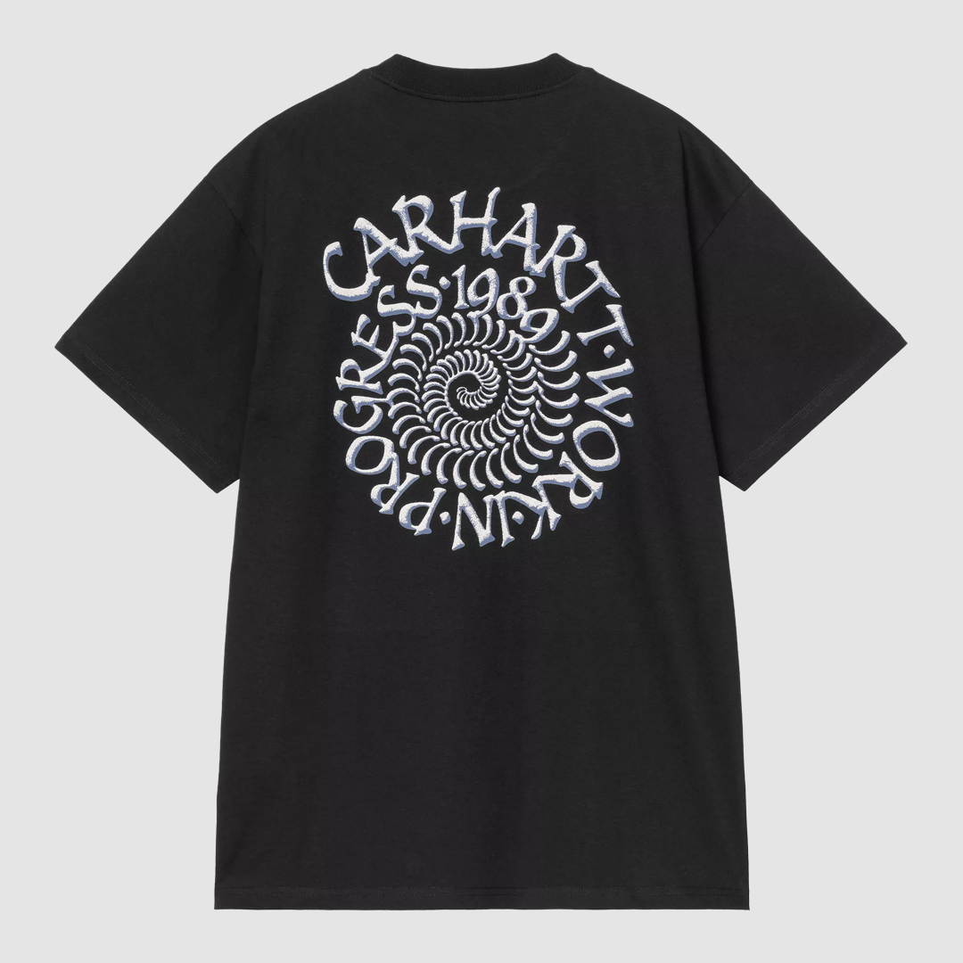 S/S Spirals T-Shirt Black