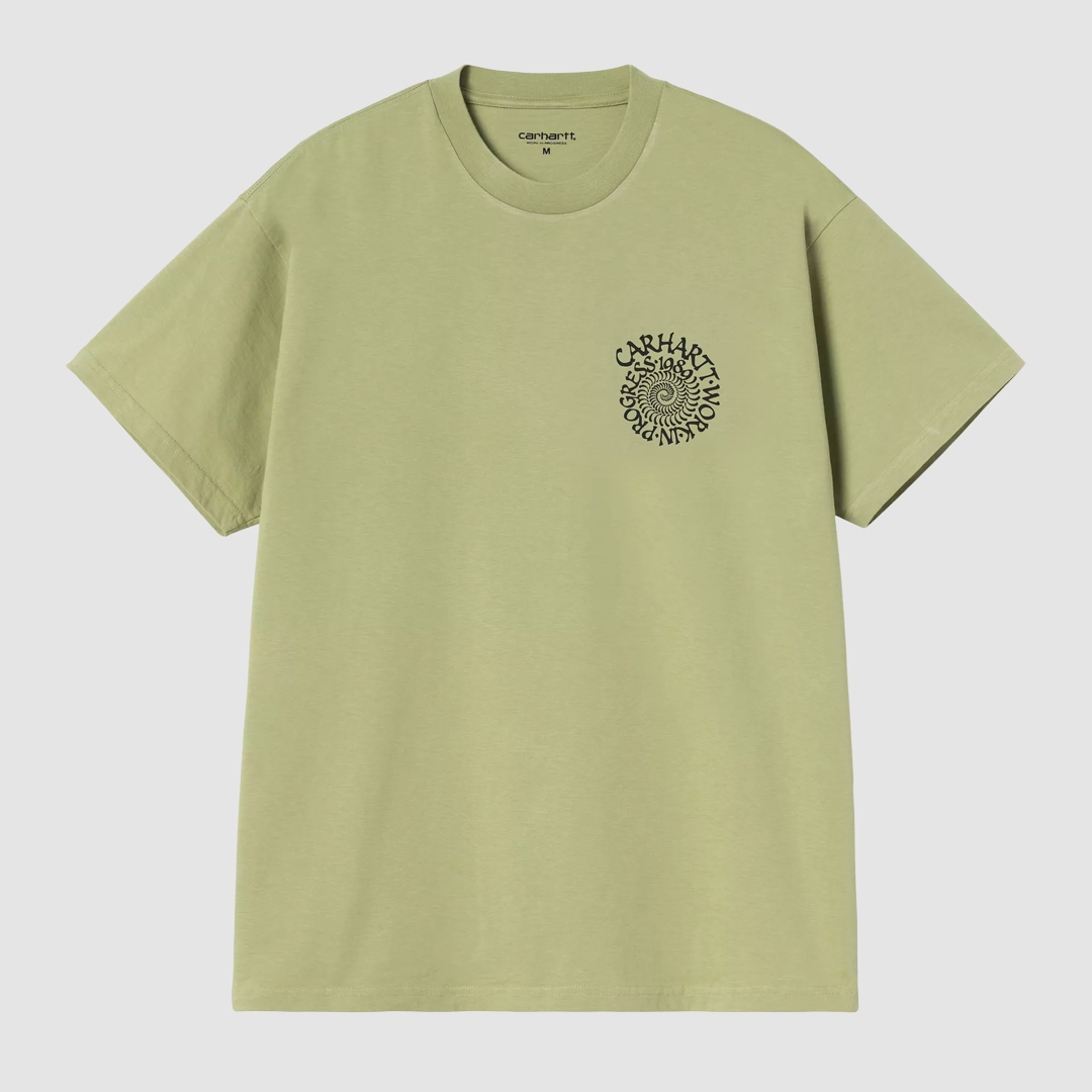 S/S Spirals T-Shirt Gentle Green