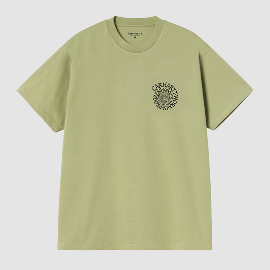 S/S Spirals T-Shirt Gentle Green