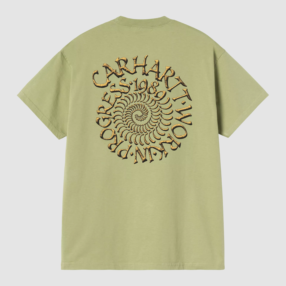 S/S Spirals T-Shirt Gentle Green