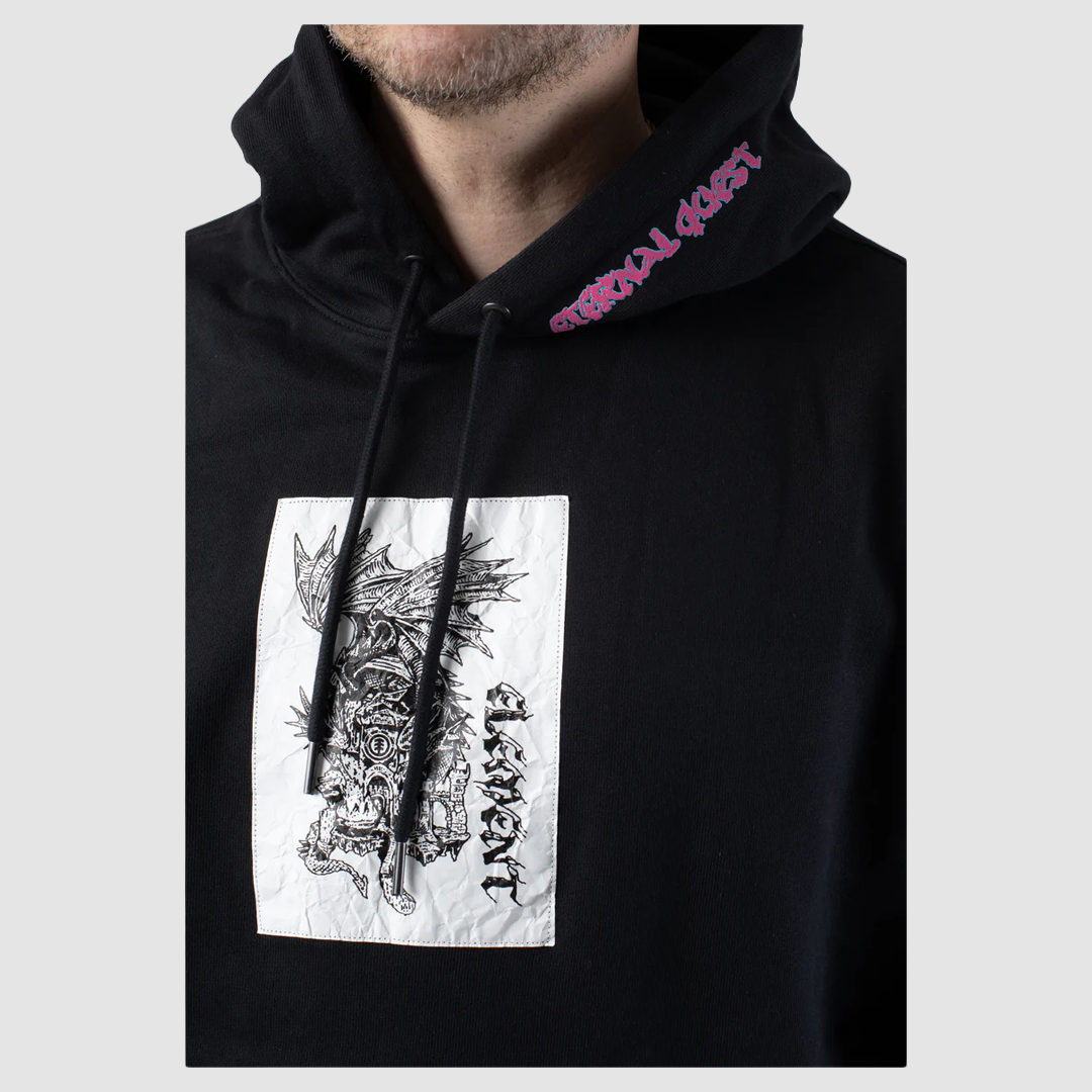 FFNC Dragon Hoodie Faded Black