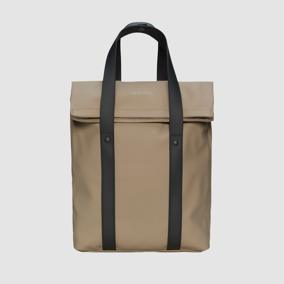 2 Way Tote Backpack Mini Beige