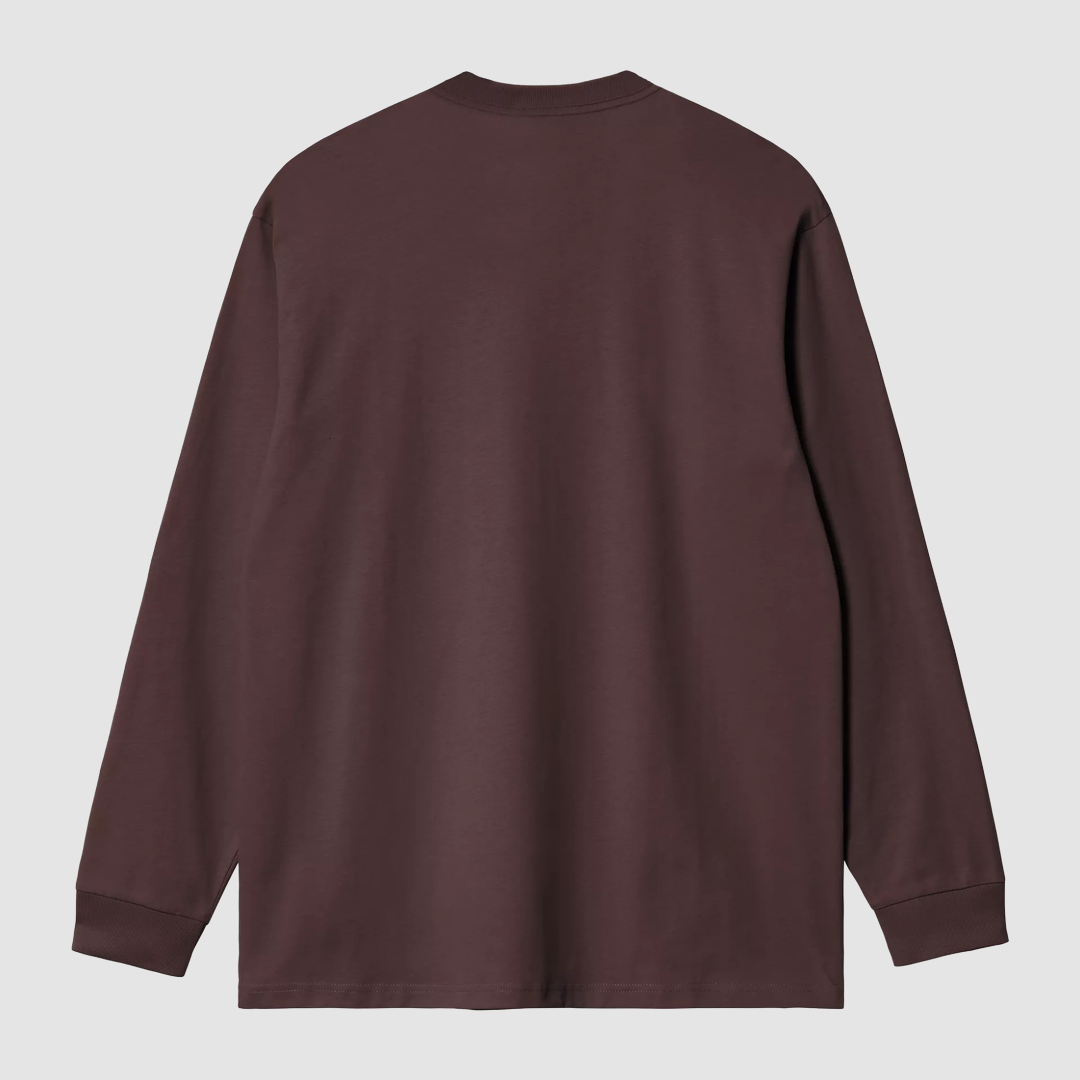 L/S American Script T-Shirt Palisander