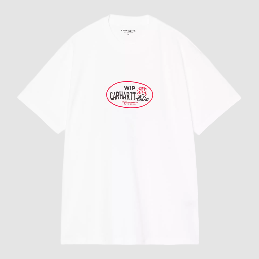 S/S Harlequin BBQ T-Shirt White