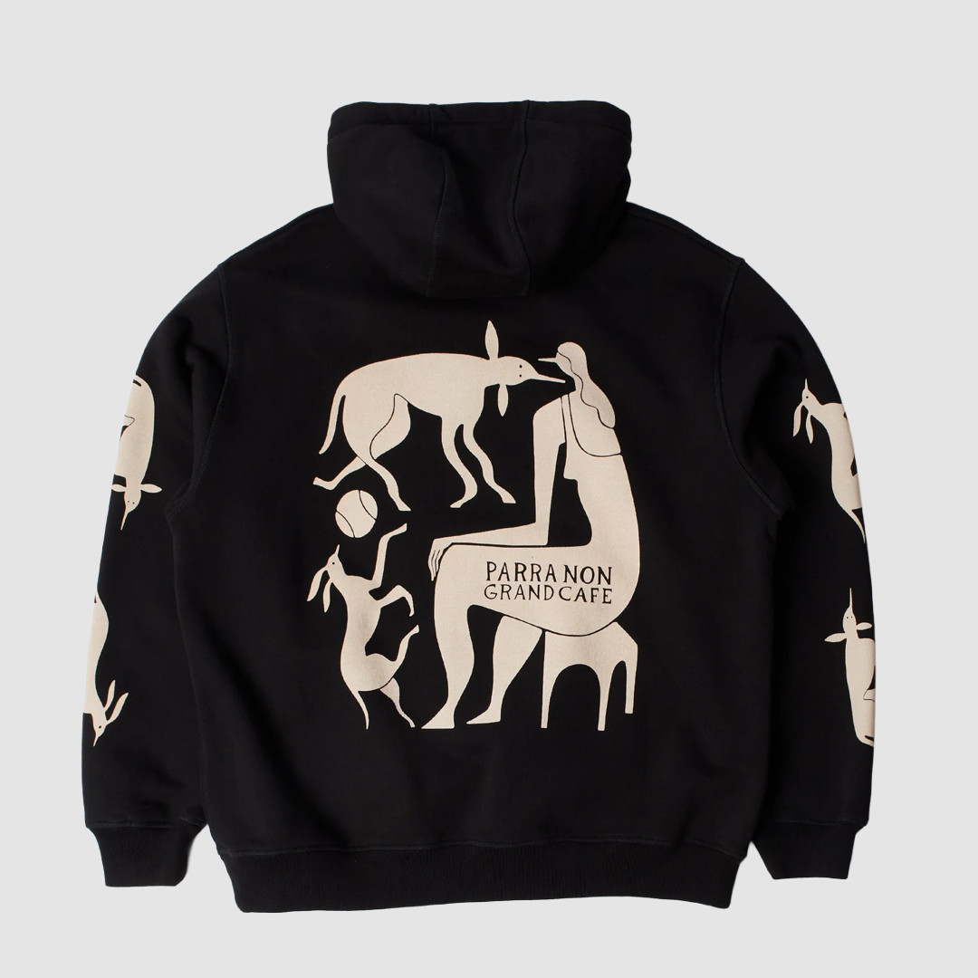 Non Grand Café Hooded Sweat Black