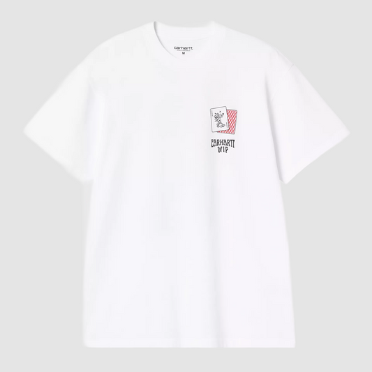 S/S Playing Cards T-Shirt White