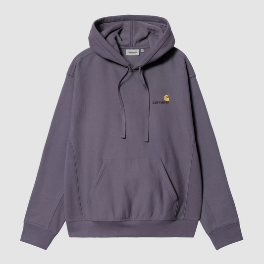 Hooded American Script Sweat Shady Purple