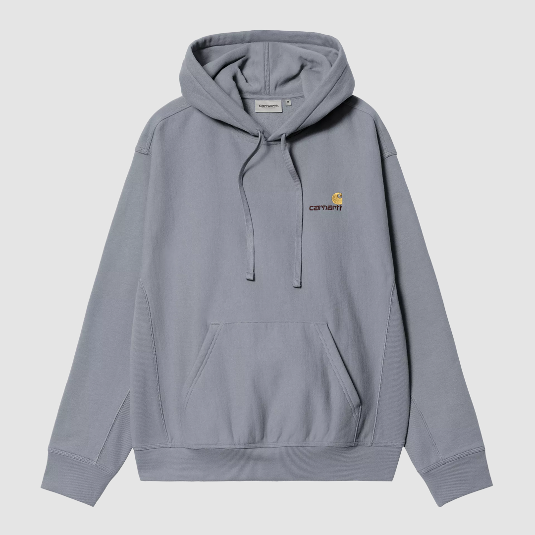 Hooded American Script Sweat Shady Blue