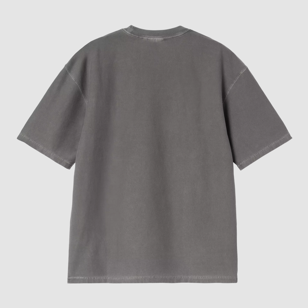 S/S Loose Pocket T-Shirt Black Garment Dyed