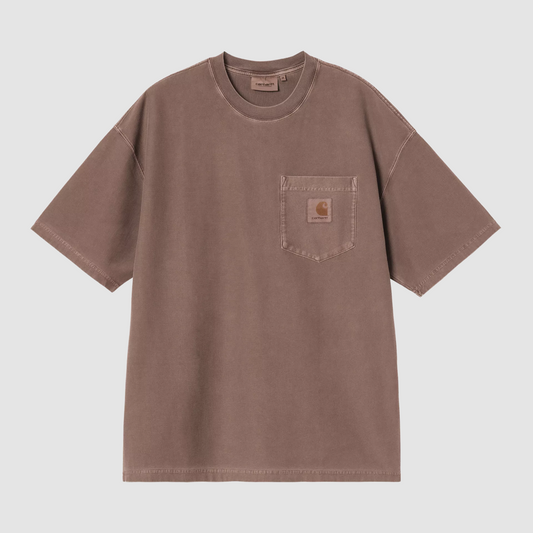 S/S Loose Pocket T-Shirt Tobacco Garment Dyed
