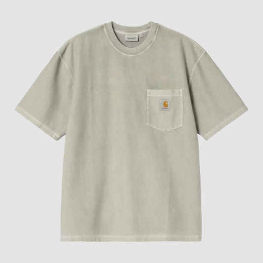 S/S Loose Pocket T-Shirt Shady Green Garment Dyed