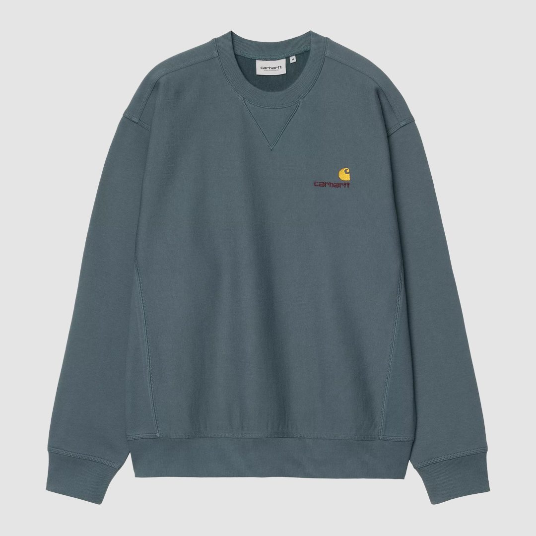 American Script Sweat Office Blue