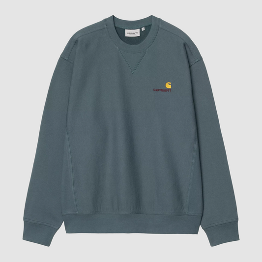 American Script Sweat Office Blue