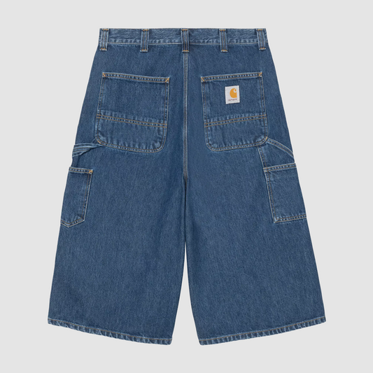 OG Double Knee Long Short Blue Stone Washed