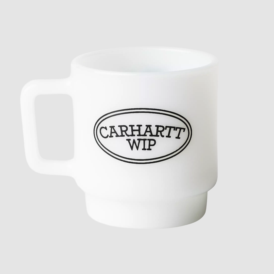 Hugging Cats Glass Mug White